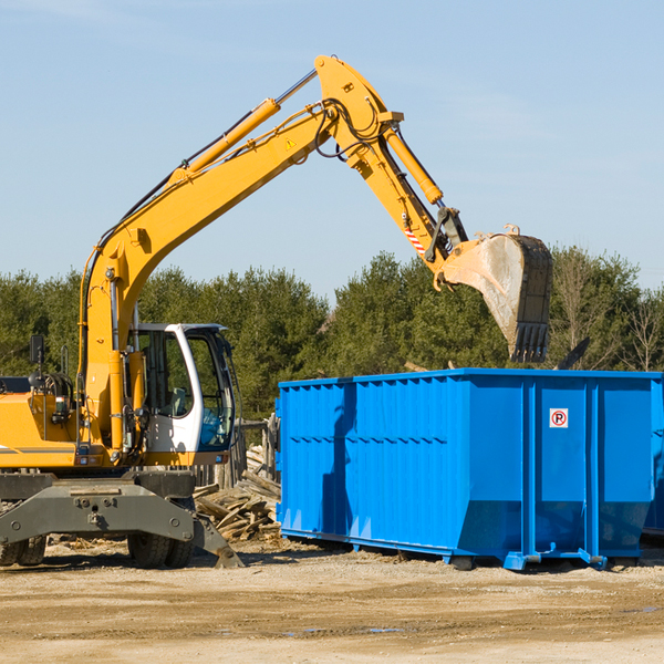 are there any restrictions on where a residential dumpster can be placed in Warm Springs OR